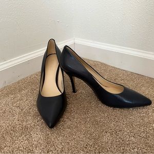 Nine West Navy Leather Pumps Size 7